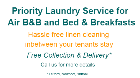 Laundry Service for AirB&B and Bed & Breakfasts in Telford, Newport, Shifnal Area